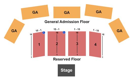 Lewis & Clark County Fairgrounds - Helena Endstage - Rsvd & GA Seating Chart