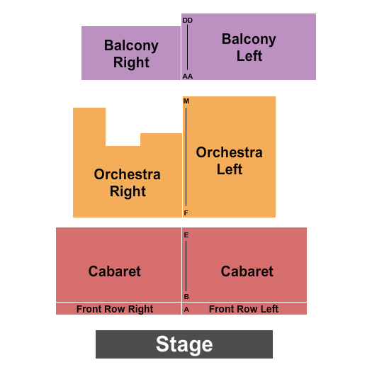 Lexington Village Theatre End Stage 2 Seating Chart