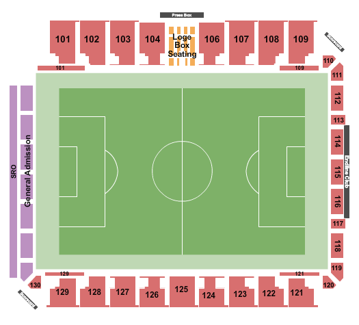 Lexington SC Stadium Next Event Seating Chart