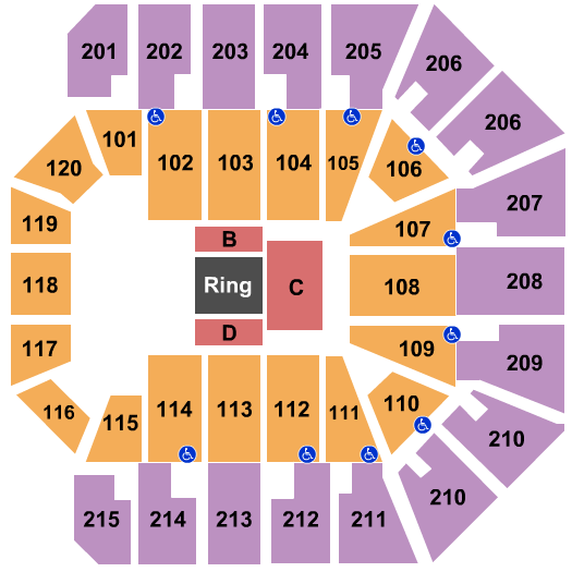 Liacouras Center Boxing 2 Seating Chart