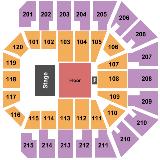 Liacouras Center Xtend Youth Conference Seating Chart