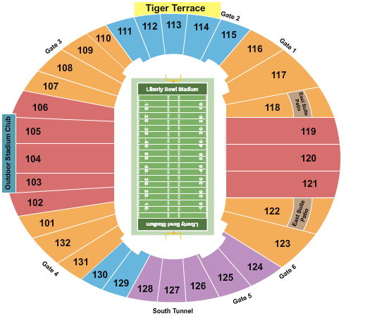 2025 Memphis Tigers Football Season Tickets (Includes Tickets To All Regular Season Home Games) at Simmons Bank Liberty Stadium – Memphis, TN