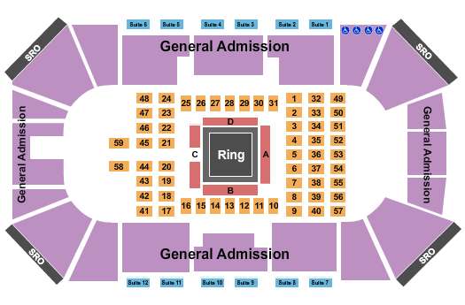 Liberty First Credit Union Arena Dynasty Combat Sports Seating Chart