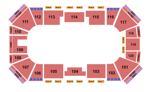 Liberty First Credit Union Arena Open Floor Seating Chart