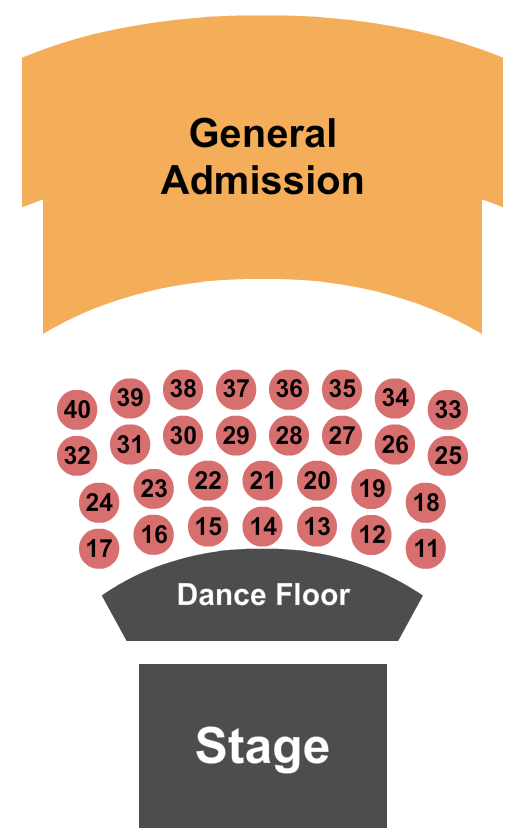 Liberty Hall - KS Endstage Tables/Dancefloor 2 Seating Chart