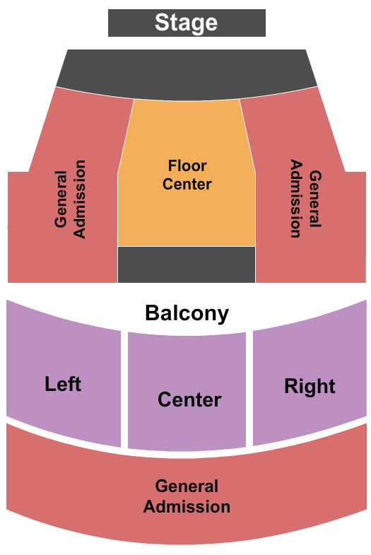 Liberty Hall - KS Endstage RSV & GA Seating Chart