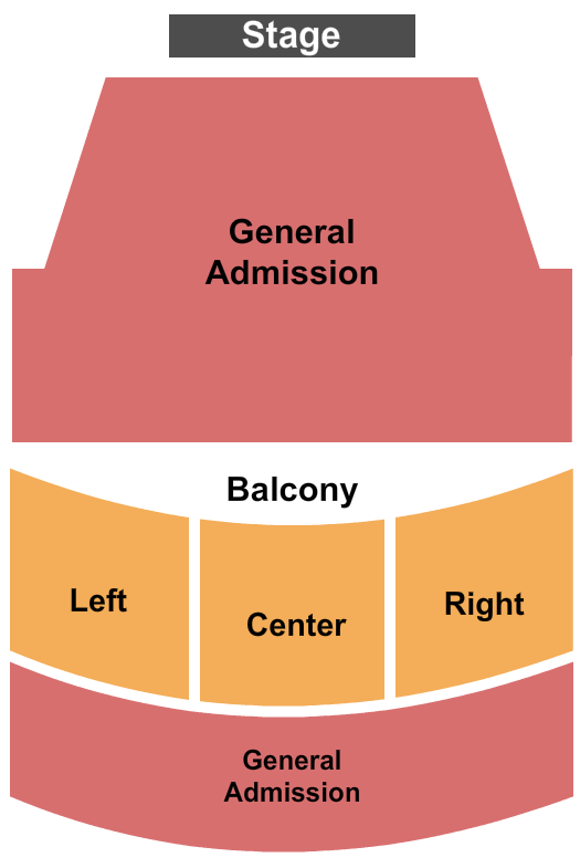 Liberty Hall - KS Endstage - GA FLR / Upper Balc Seating Chart