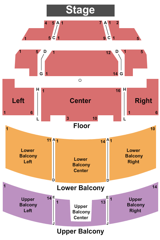 Liberty Hall - KS Testing Endstage Seating Chart