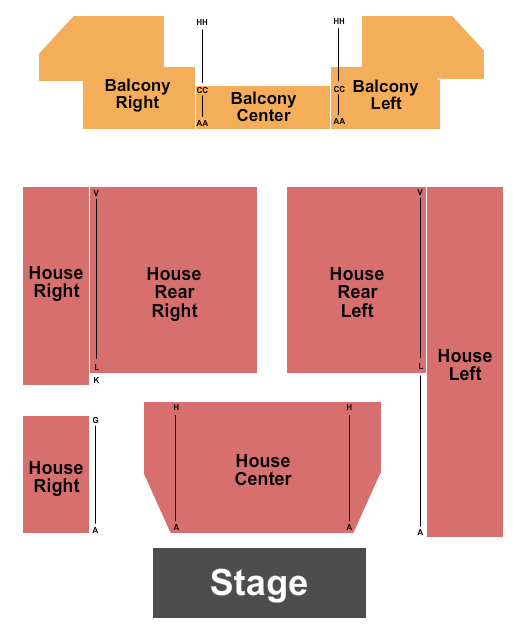 Liberty Theatre - Astoria Seating Chart