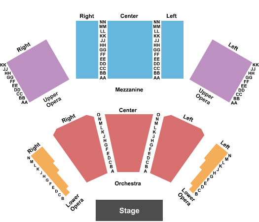 Lincoln Center Performance Hall End Stage Seating Chart