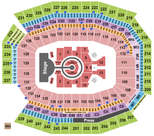 Lincoln Financial Field Beyonce 2 Seating Chart