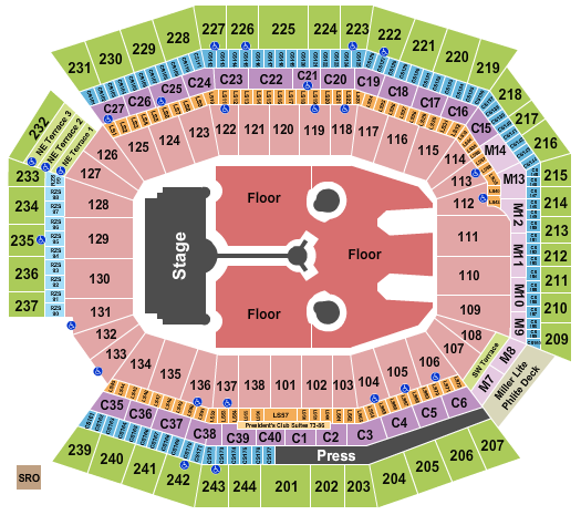 Lincoln Financial Field Coldplay 2022 Seating Chart