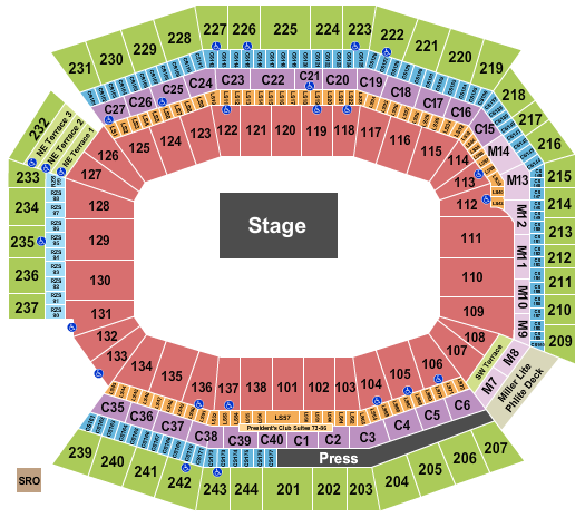 Lincoln Financial Field Comedy Seating Chart