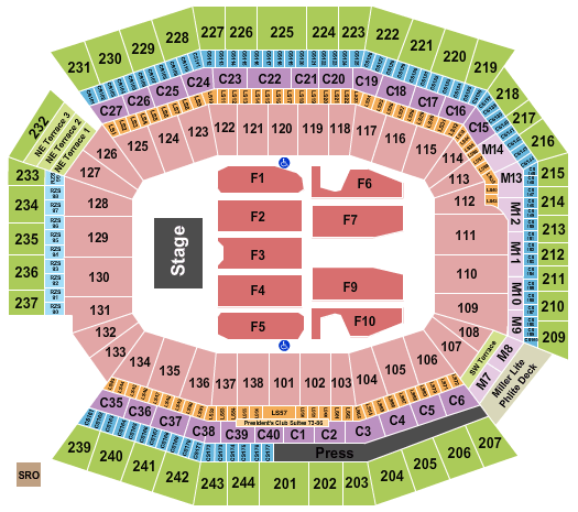 Lincoln Financial Field Ed Sheeran Seating Chart