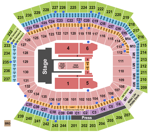 Lincoln Financial Field Jay Z & Beyonce Seating Chart