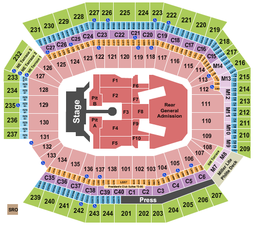 Lincoln Financial Field Rolling Stones 2 Seating Chart