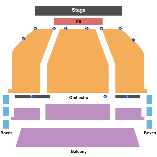 Lincoln Theater at Napa Valley Performing Arts Center End Stage Seating Chart