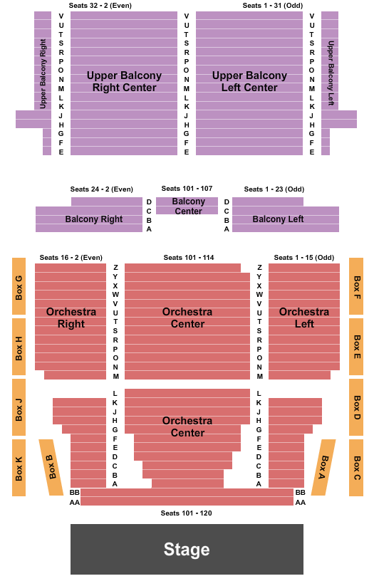 Lincoln Theatre - DC Seating Chart