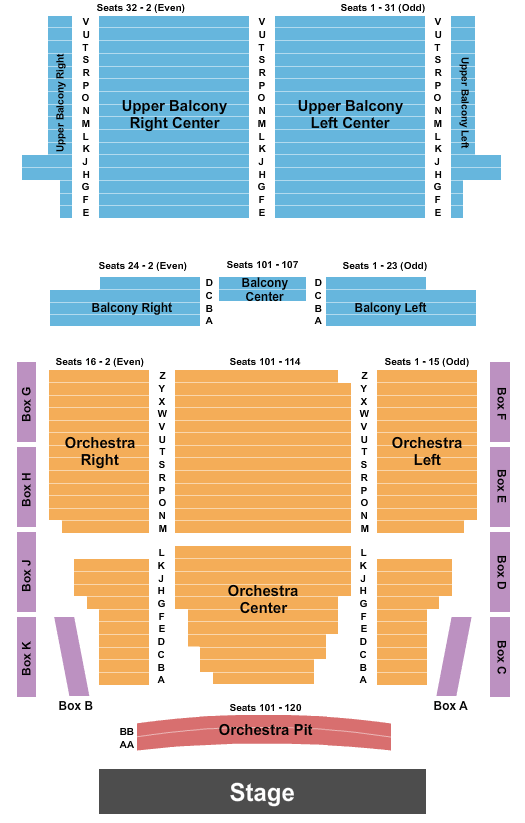 Lincoln Theatre Seating Chart - Washington DC