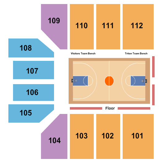 LionTree Arena Basketball Seating Chart