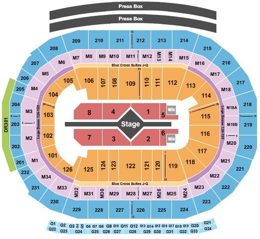 Little Caesars Arena Alicia Keys Seating Chart