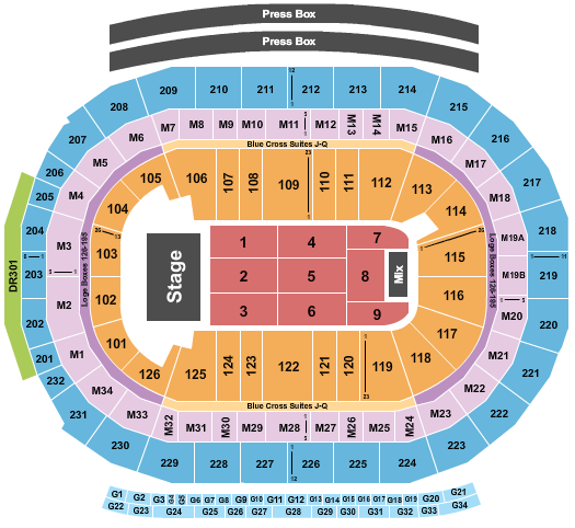 Little Caesars Arena Andre Rieu Seating Chart