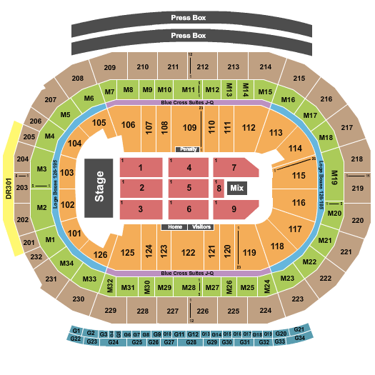 Michigan Basketball Seating Chart