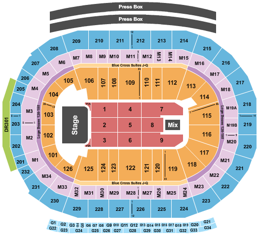 Little Caesars Arena Bon Jovi Seating Chart