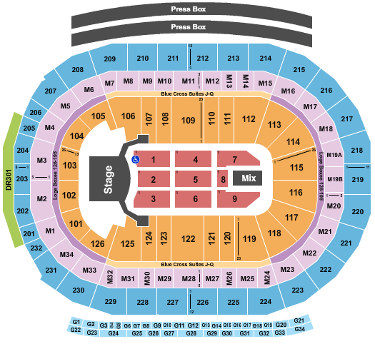 Little Caesars Arena Celine Dion Seating Chart