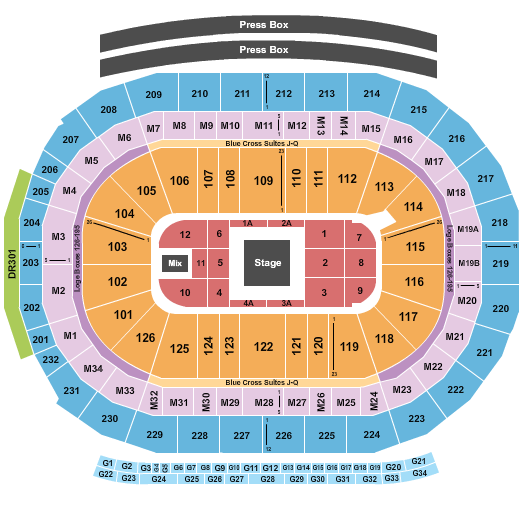 Little Caesars Arena Center Stage 4 Seating Chart