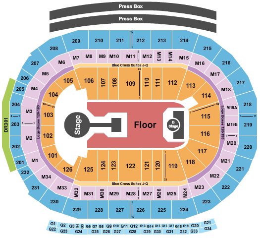 Little Caesars Arena Childish Gambino Seating Chart