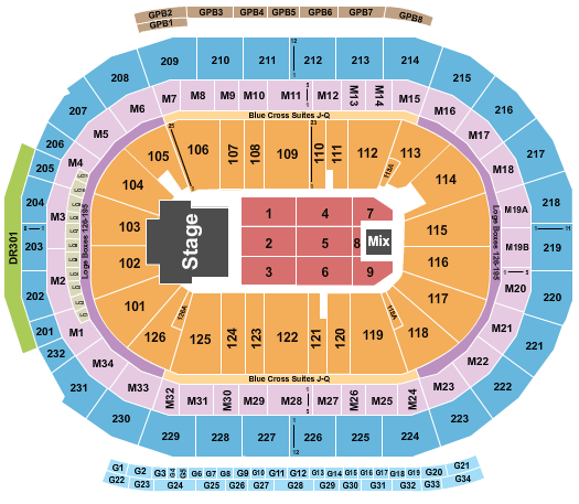 Little Caesars Arena Chris Brown Seating Chart