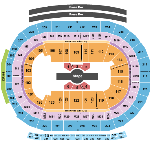 Little Caesars Arena Cirque Corteo Seating Chart