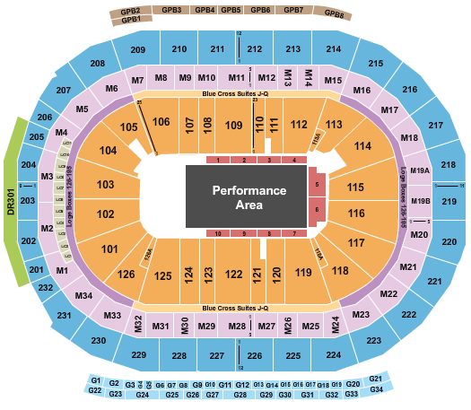 Little Caesars Arena Cirque du Soleil: Axel Seating Chart