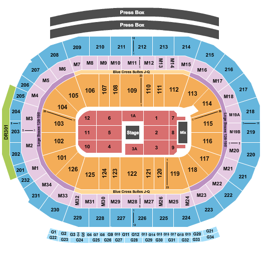 Little Caesars Arena Dave Chappelle Seating Chart
