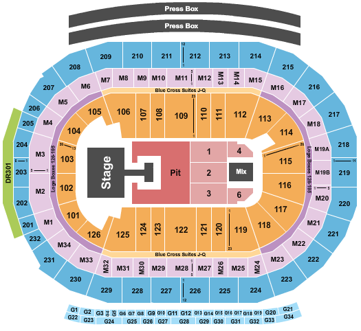 Little Caesars Arena Demi Lovato Seating Chart