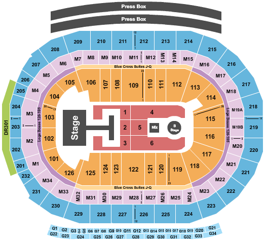 Little Caesars Arena Descendants & Zombies Seating Chart