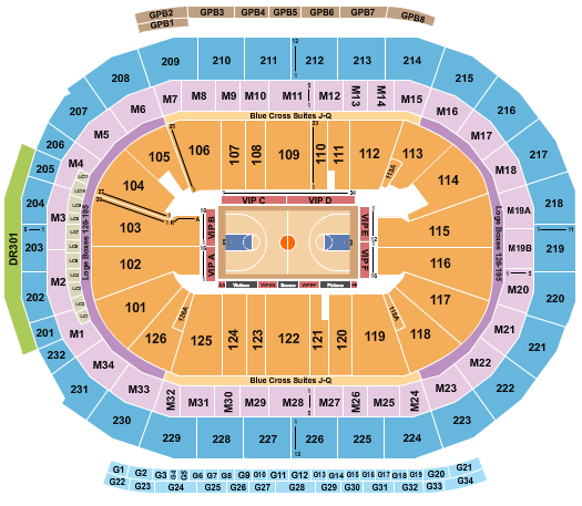 Little Caesars Arena Seating Chart Detroit Detroit Pistons See Events That Use This Seating Chart Configuration