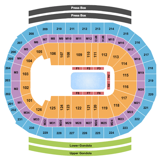 Little Caesars Arena Seating Chart & Maps Detroit