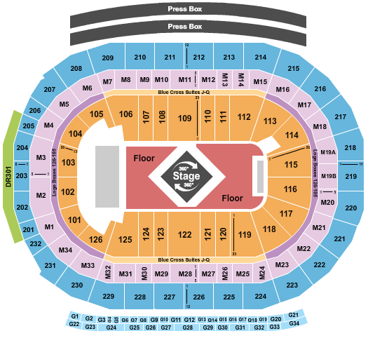 Little Caesars Arena Drake Seating Chart