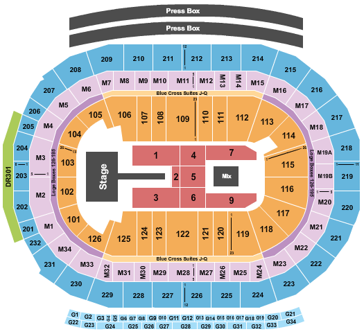 Little Caesars Arena Druski Seating Chart