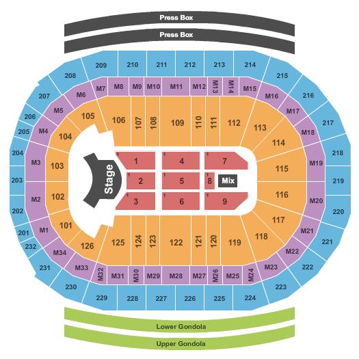 Little Caesars Arena Ed Sheeran Seating Chart