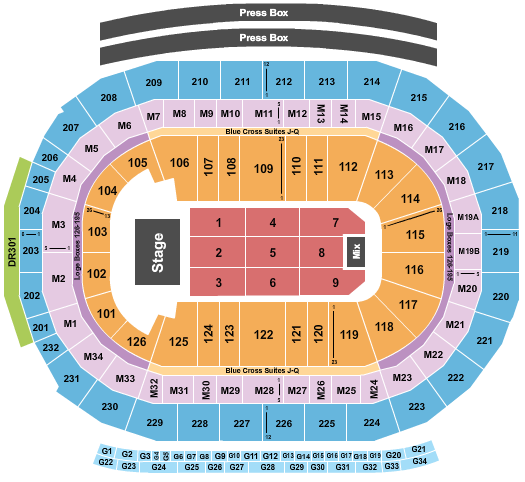 Little Caesars Arena seating chart event tickets center