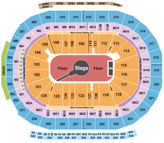 Little Caesars Arena Seating Chart & Maps - Detroit
