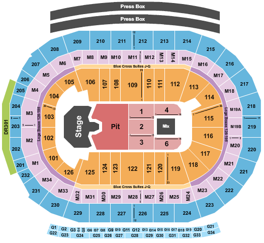 Little Caesars Arena Ghost Seating Chart