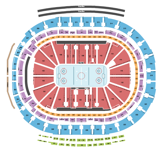 seating chart for Little Caesars Arena - Hockey - eventticketscenter.com