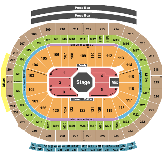 Little Caesars Arena Jay Z Seating Chart