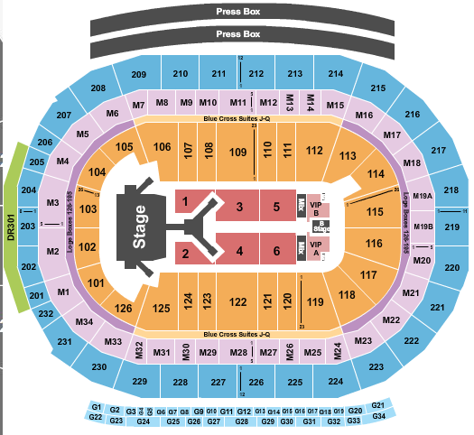 Little Caesars Arena Jonas Brothers 2 Seating Chart