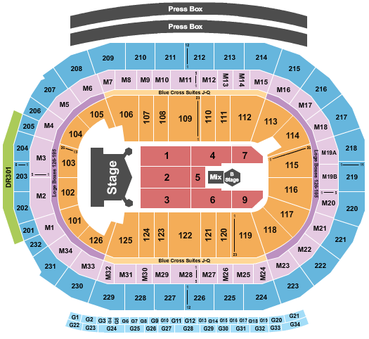 Little Caesars Arena Kiss Seating Chart