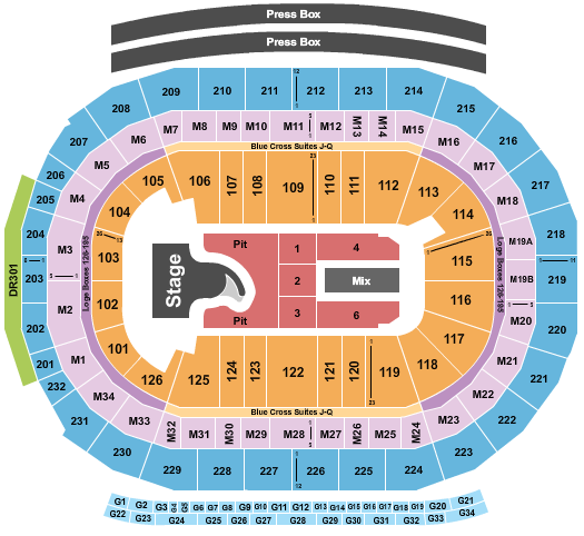 Little Caesars Arena Megan Marooney Seating Chart